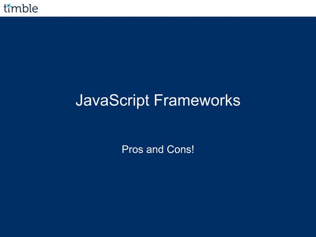 JavaScript - Kristiansand PHP