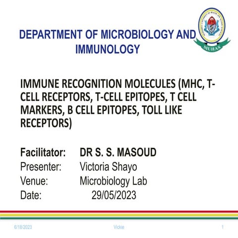 L6.0 Immune recognition molecule (MHC,T cell receptor, T cell epitopes, T cel...