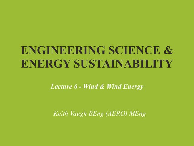 L6  Wind Energy