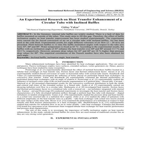 NATURAL CONVECTION HEAT TRANSFER INSIDE INCLINED OPEN CYLINDER | PDF