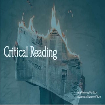 L7 critical analysis and reading october 2019