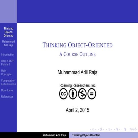Thinking Object-Oriented | PPT