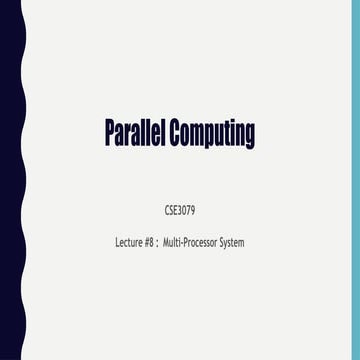 Multi Processors And Multi Computers | PPTX