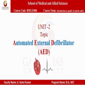 Automated External Defibrillator AED 
