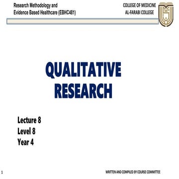 Introduction to qualitative research methods