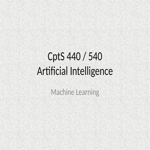 machine leraning : main principles and techniques | PPT