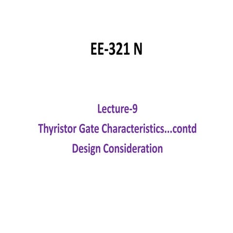 L9 thyristor gate characteristics...contd