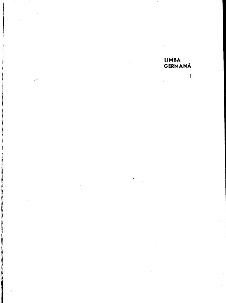 L95 Jean Livescu Limba Germana I Ro