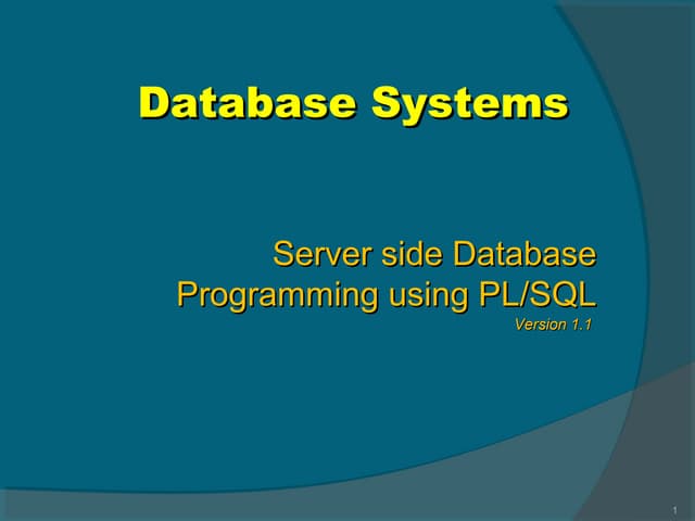L9 l10  server side programming