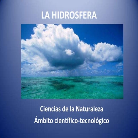 La hidrosfera