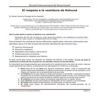 La importancia de la vestidura