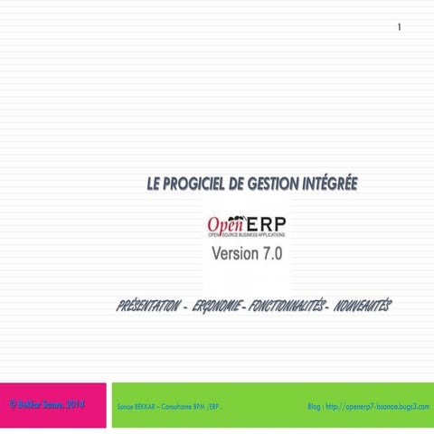 La solution open source OpenERP 7.0