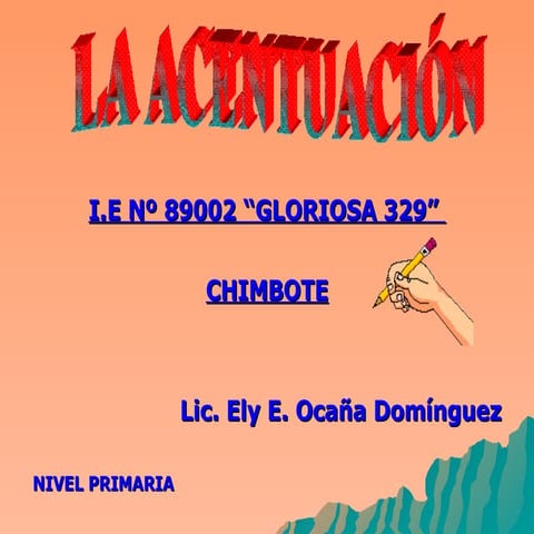 LA ACENTUACIÓN