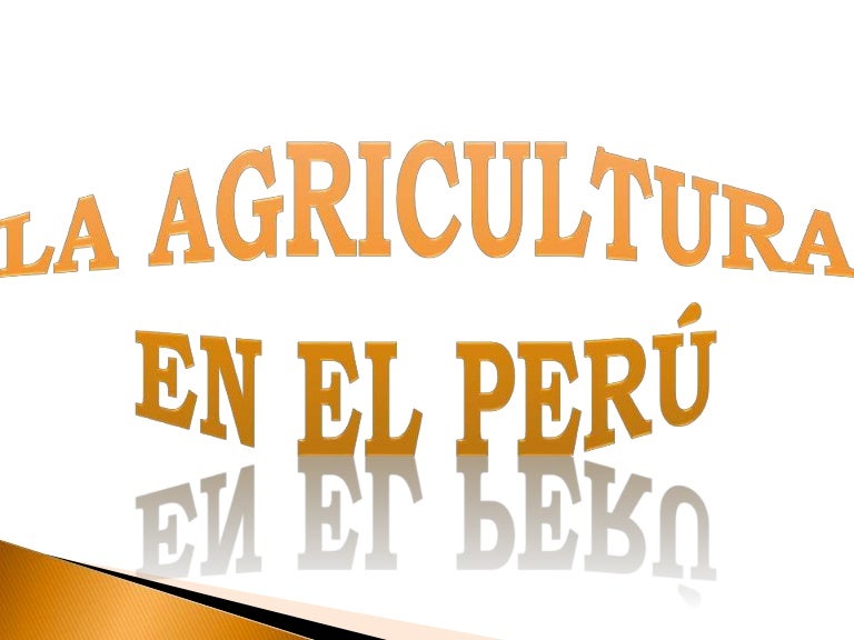 La agricultura en el Perú