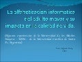 La AlfabetizacióN InformáTica Del Adulto Mayor
