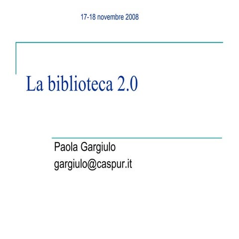 La Biblioteca 2.0