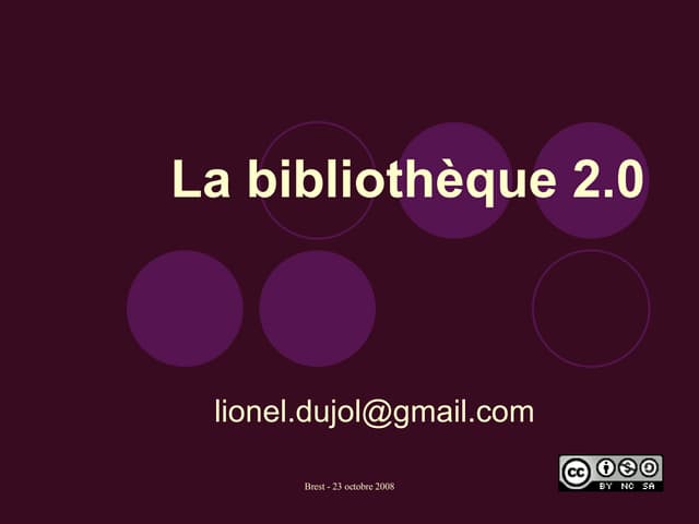 La bibliothèque 2.0