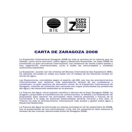 La Carta De Zaragoza PDF
