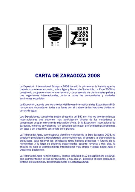 La Carta De Zaragoza PDF