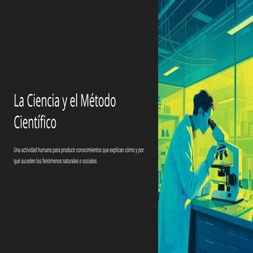 La Ciencia y el Método Científico, su relación en la generación de ...