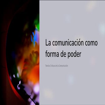 La-comunicacion-como-forma-de-poder.pdfSAA | PDF