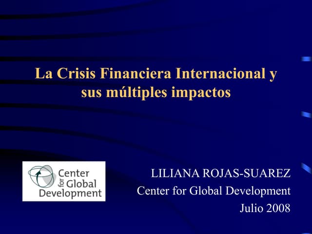 La Crisis Financiera Internacional