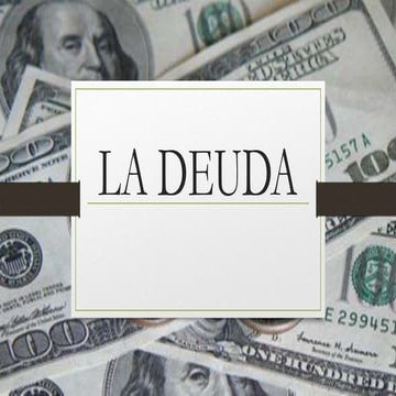 La deuda en el Ecuador