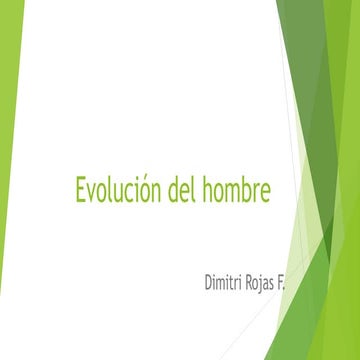 La evolución del hombre