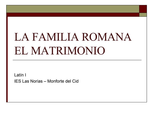 La Familia Romana