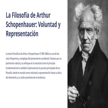 La Filosofía de Arthur Schopenhauer: el mundo como Voluntad y ...