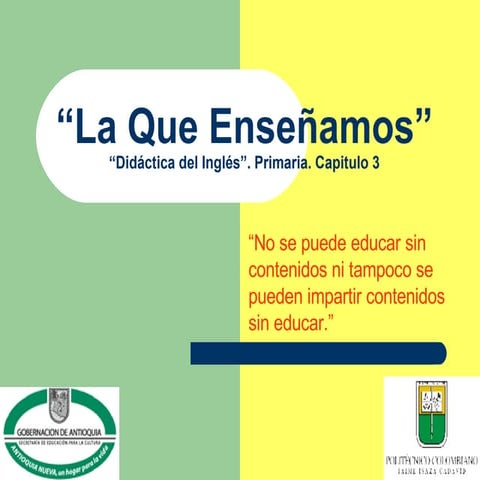 La Finalidad De La EnseñAnza