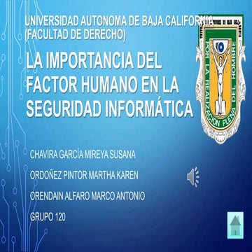 Factor Humano Seguridad | PPT