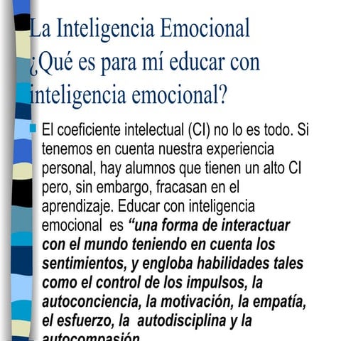 La Inteligencia Emocional