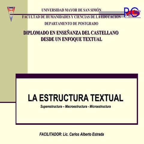 La estructura textual