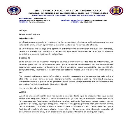 La ofimatica-paulina