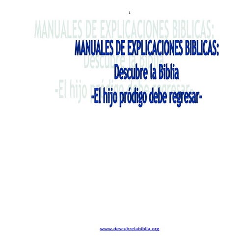 La Parabola del Hijo Prodigo