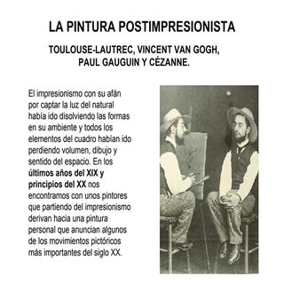 La Pintura Postimpresionista