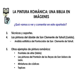 La Pintura Románica 