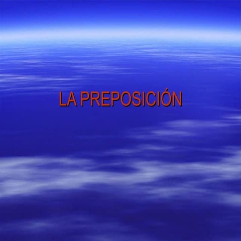 La PreposicióN