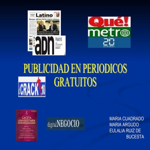La publicidad en la prensa gratuita