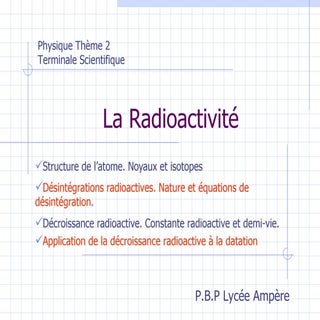La Radioactivité 2008 AmpèRe Bis