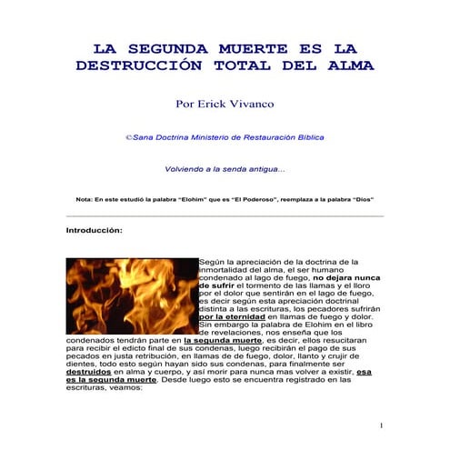El Infierno muerte y el alma segun la biblia | PPTX