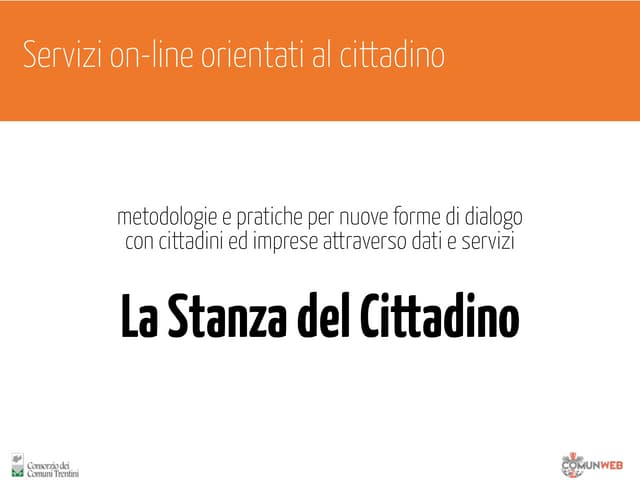 La Stanza del Cittadino -  servizi on-line di nuova generazione