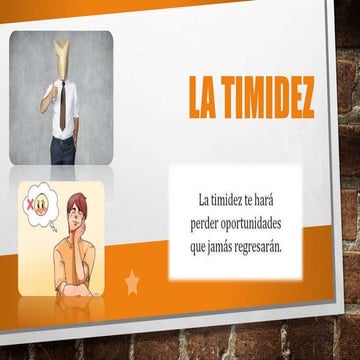 La timidez | PPTX