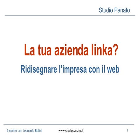 La tua impresa linka?