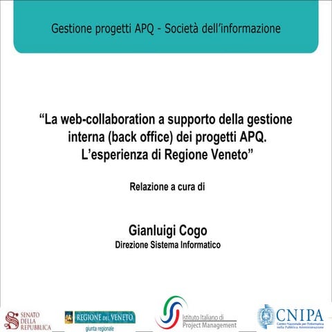 La web collaboration a supporto dei progetti ICT