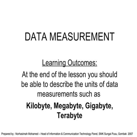 La2 Data Measurement