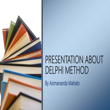 Presentation about Delphi Method | PPTX