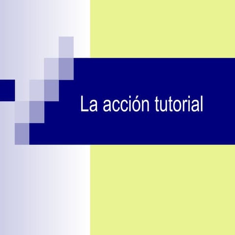 La acción tutorial