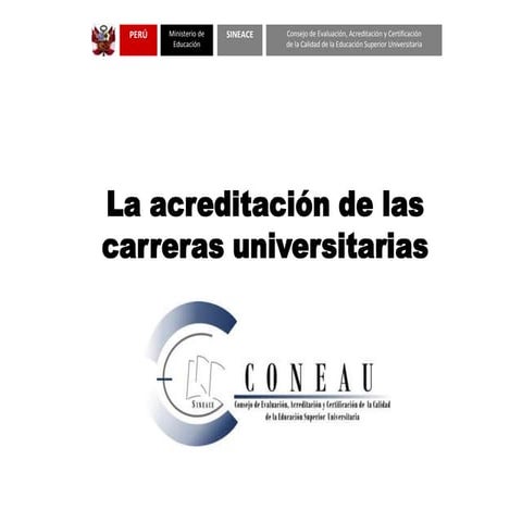 La acreditación de las carreras universitarias